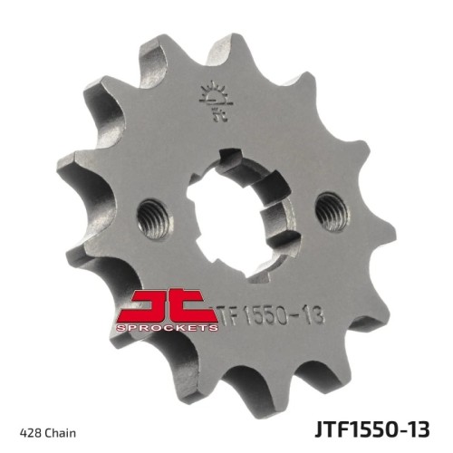 pinon de moto jt sprockets acero 13 dientes p 428 jtf1550 13