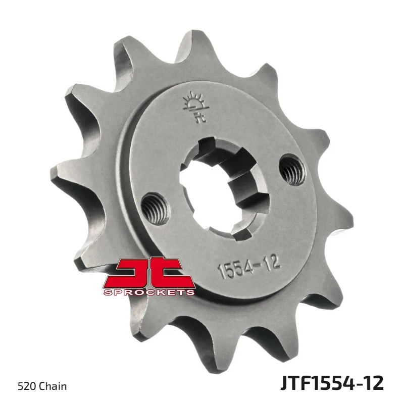 pinon de moto jt sprockets acero 12 dientes p 520 jtf1554 12