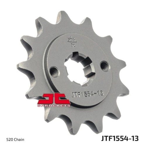 pinon de moto jt sprockets acero 13 dientes p 520 jtf1554 13