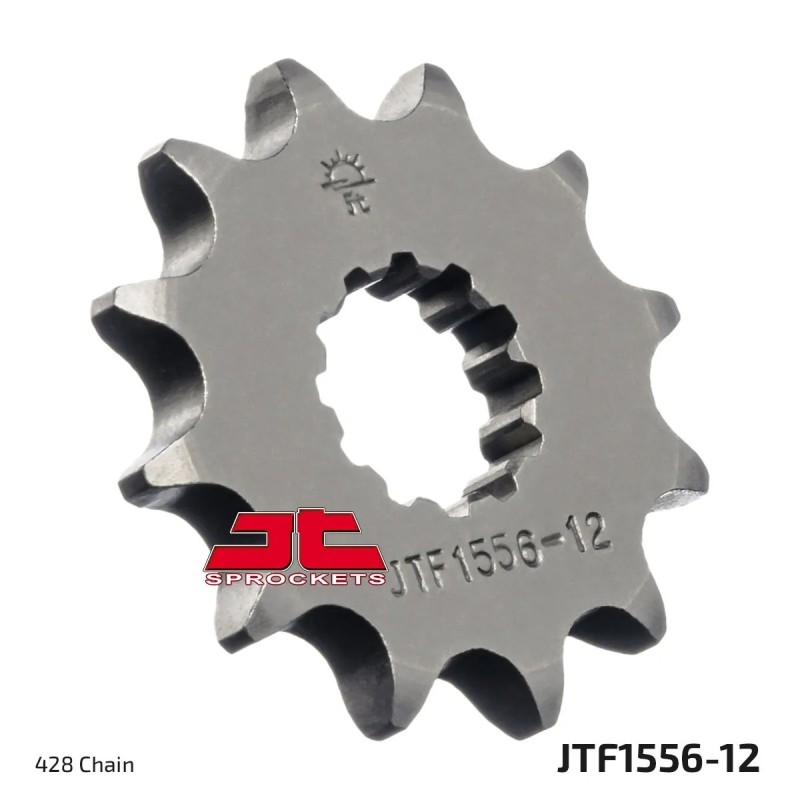 pinon de moto jt sprockets acero 12 dientes p 428 jtf1556 12