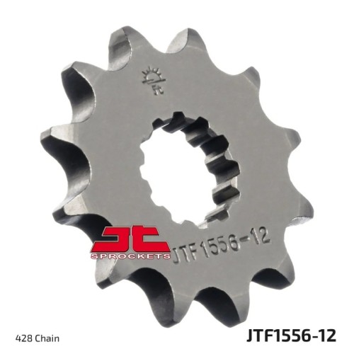 pinon de moto jt sprockets acero 12 dientes p 428 jtf1556 12