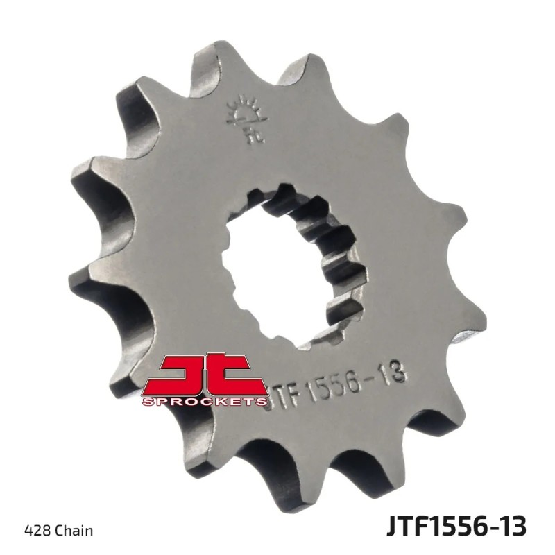 pinon de moto jt sprockets acero 13 dientes p 428 jtf1556 13