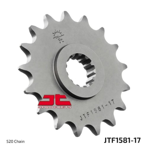 pinon de moto jt sprockets acero 17 dientes p 520 jtf1581 17