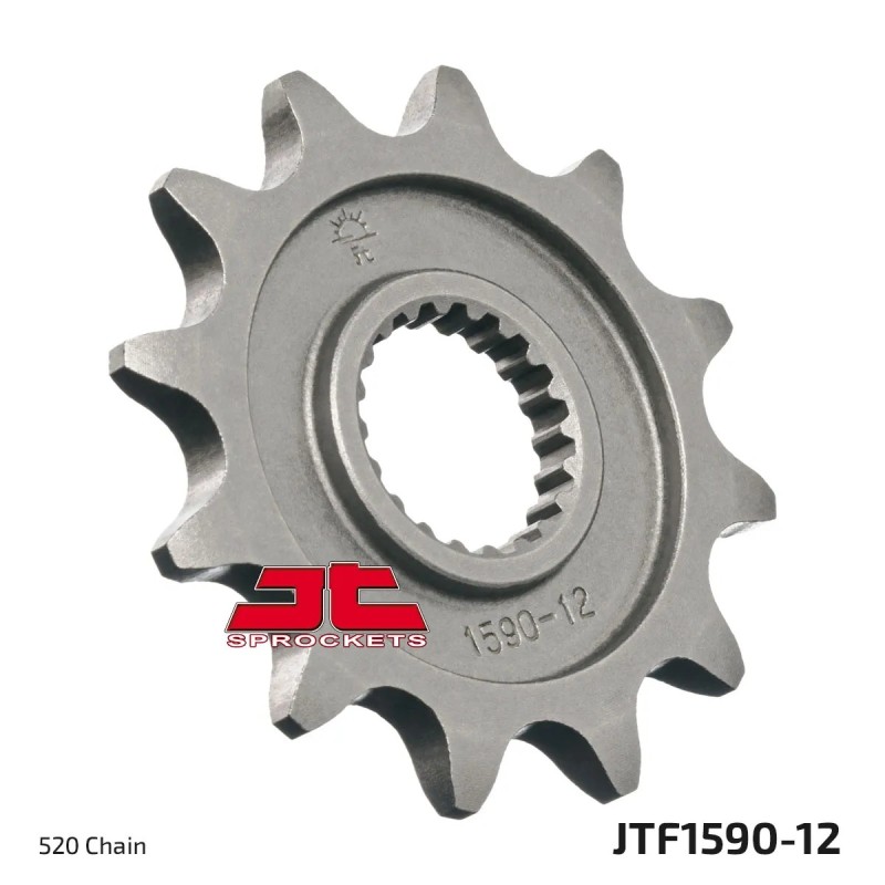 pinon de moto jt sprockets acero 12 dientes p 520 jtf1590 12