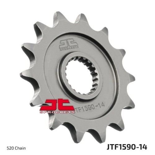 pinon de moto jt sprockets acero 14 dientes p 520 jtf1590 14