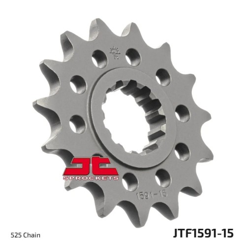 pinon de moto jt sprockets acero 15 dientes p 525 jtf1591 15