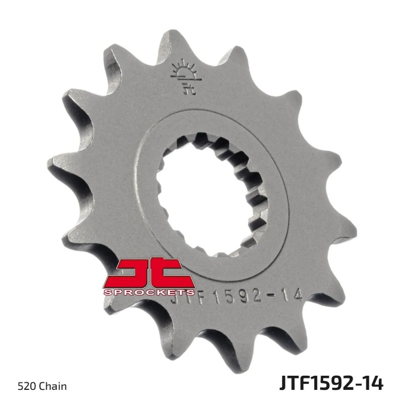 pinon de moto jt sprockets acero 14 dientes p 520 jtf1592 14