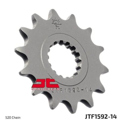 pinon de moto jt sprockets acero 14 dientes p 520 jtf1592 14