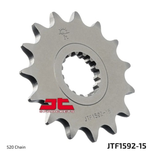pinon de moto jt sprockets acero 15 dientes p 520 jtf1592 15