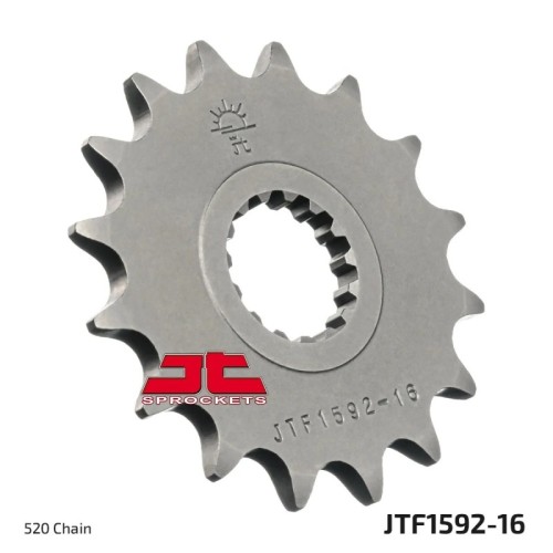 pinon de moto jt sprockets acero 16 dientes p 520 jtf1592 16