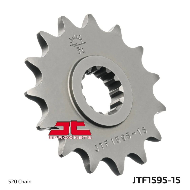 pinon de moto jt sprockets acero 15 dientes p 520 jtf1595 15