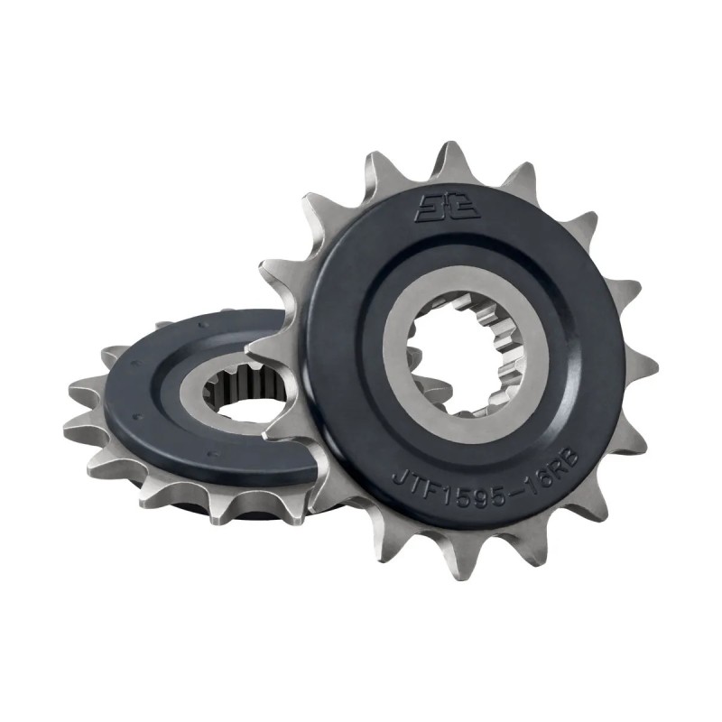 pinon de moto jt sprockets con goma 16 dientes p 520 jtf1595 16rb