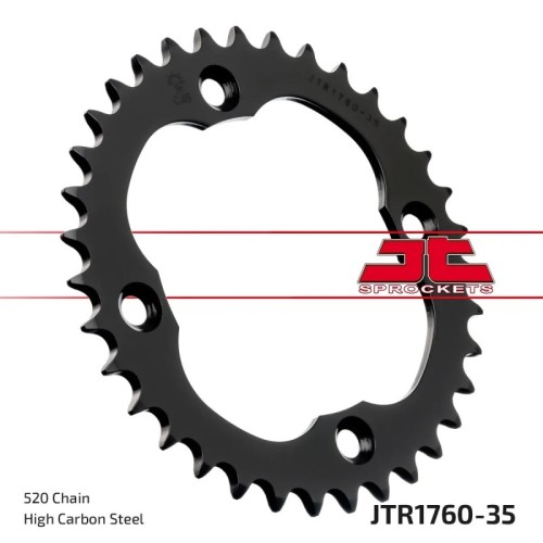corona moto jt sprockets de acero de 35 dientes jtr1760 35