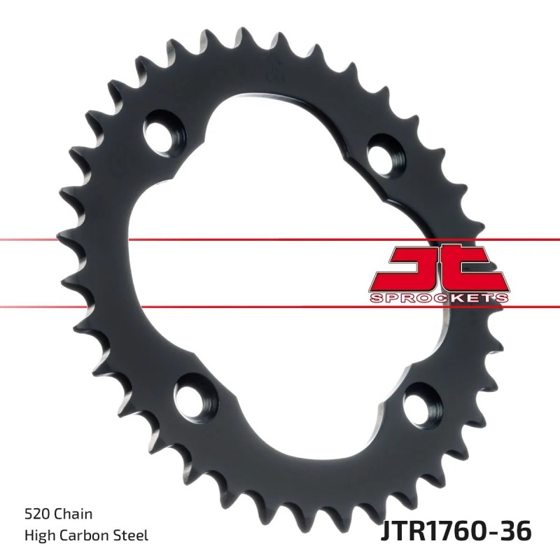 corona moto jt sprockets de acero de 36 dientes jtr1760 36