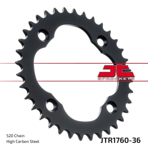 corona moto jt sprockets de acero de 36 dientes jtr1760 36