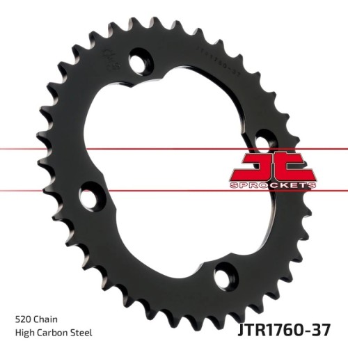 corona moto jt sprockets de acero de 37 dientes jtr1760 37
