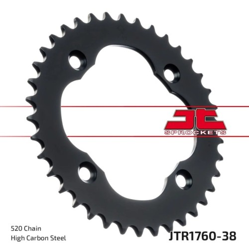corona moto jt sprockets de acero de 38 dientes jtr1760 38