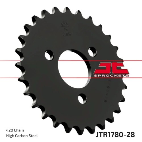 corona moto jt sprockets de acero de 28 dientes jtr1780 28