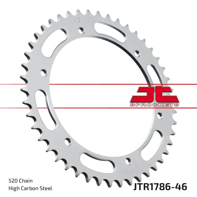 corona moto jt sprockets de acero de 46 dientes jtr1786 46