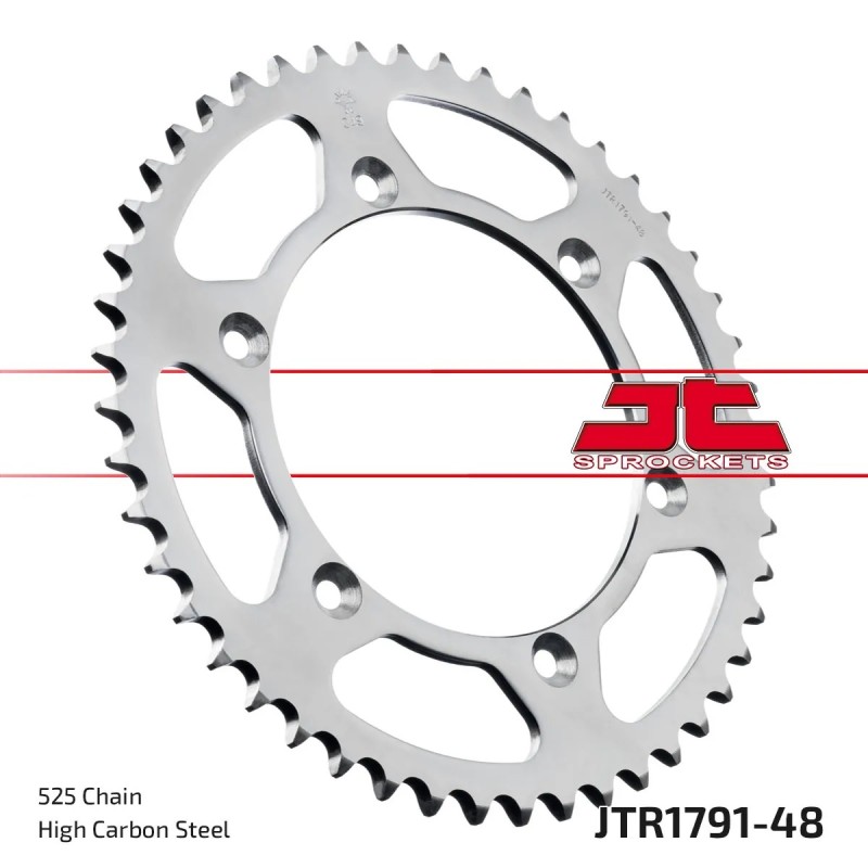 corona moto jt sprockets de acero de 48 dientes jtr1791 48