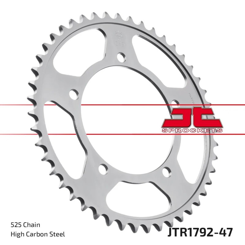 corona moto jt sprockets de acero de 47 dientes jtr1792 47