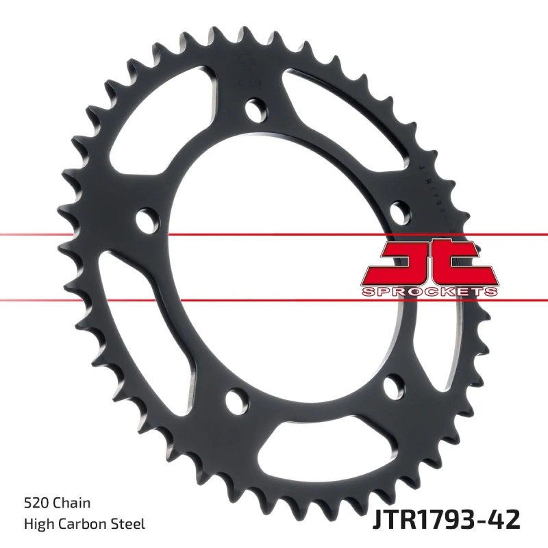 corona moto jt sprockets de acero de 42 dientes jtr1793 42