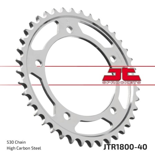 corona moto jt sprockets de acero de 40 dientes jtr1800 40