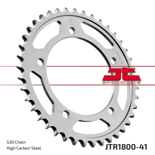 corona moto jt sprockets de acero de 41 dientes jtr1800 41