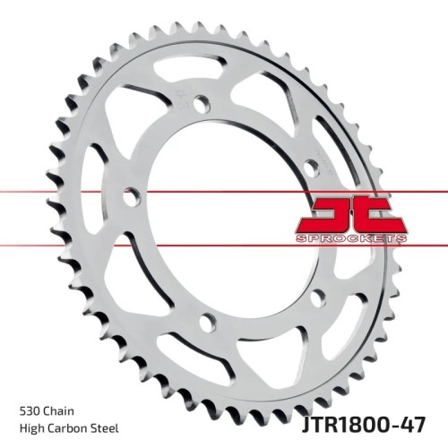 corona moto jt sprockets de acero de 47 dientes jtr1800 47