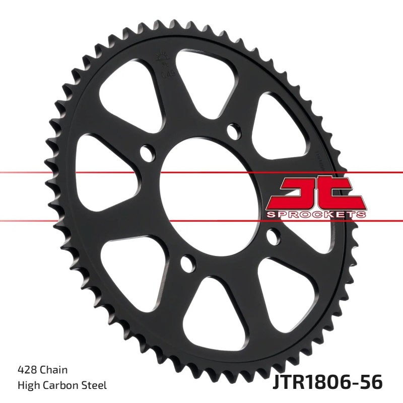 corona moto jt sprockets de acero de 56 dientes jtr1806 56