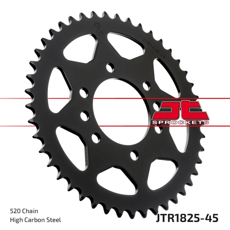 corona moto jt sprockets de acero de 45 dientes jtr1825 45