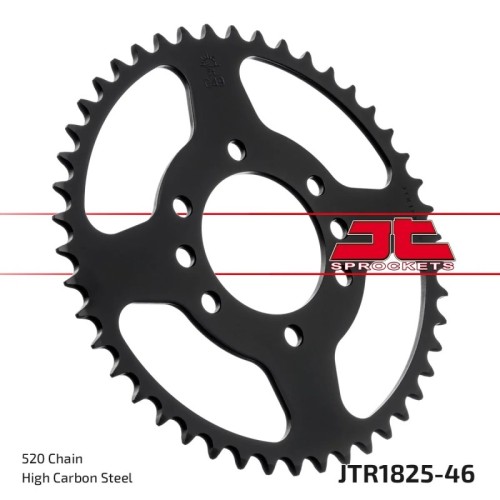corona moto jt sprockets de acero de 46 dientes jtr1825 46