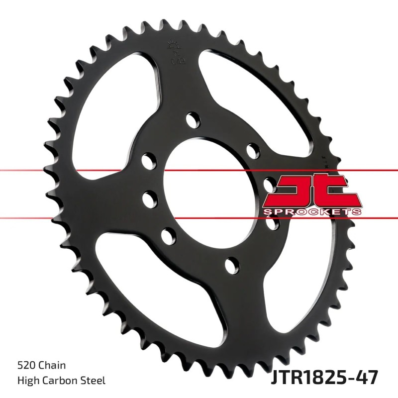 corona moto jt sprockets de acero de 47 dientes jtr1825 47