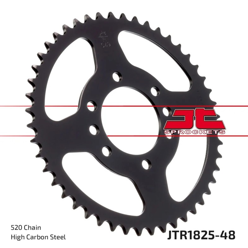 corona moto jt sprockets de acero de 48 dientes jtr1825 48