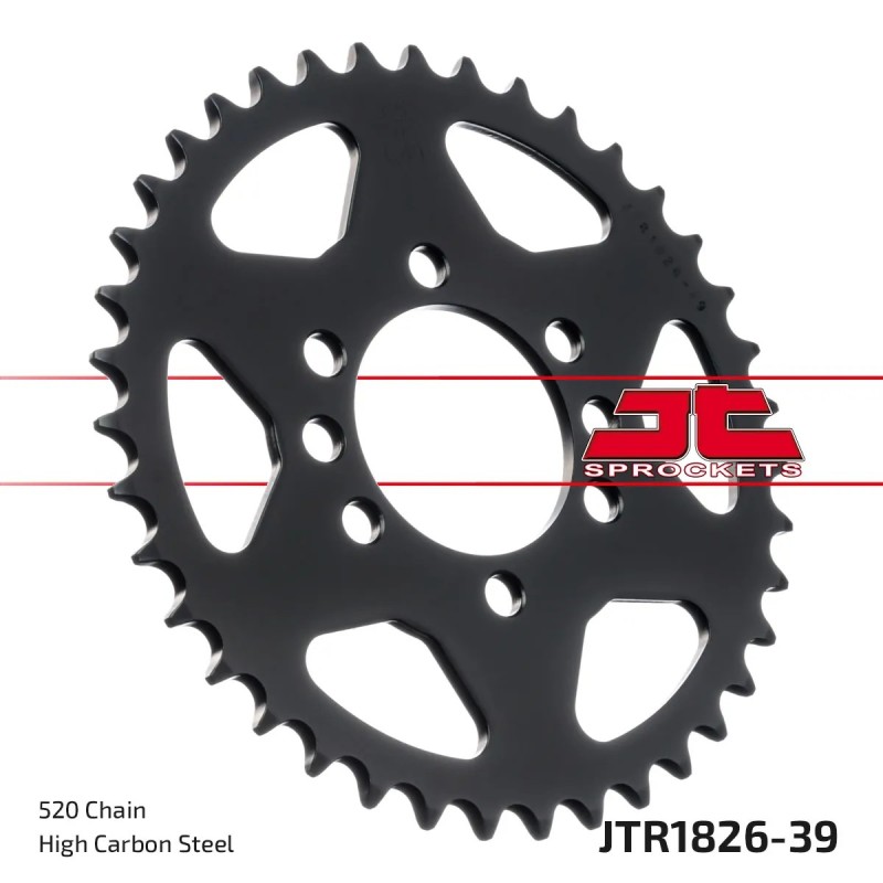 corona moto jt sprockets de acero de 39 dientes jtr1826 39