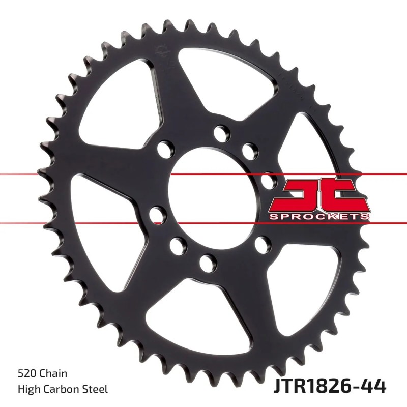 corona moto jt sprockets de acero de 44 dientes jtr1826 44