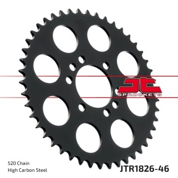 corona moto jt sprockets de acero de 46 dientes jtr1826 46