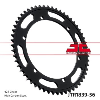 corona moto jt sprockets de acero de 56 dientes jtr1839 56