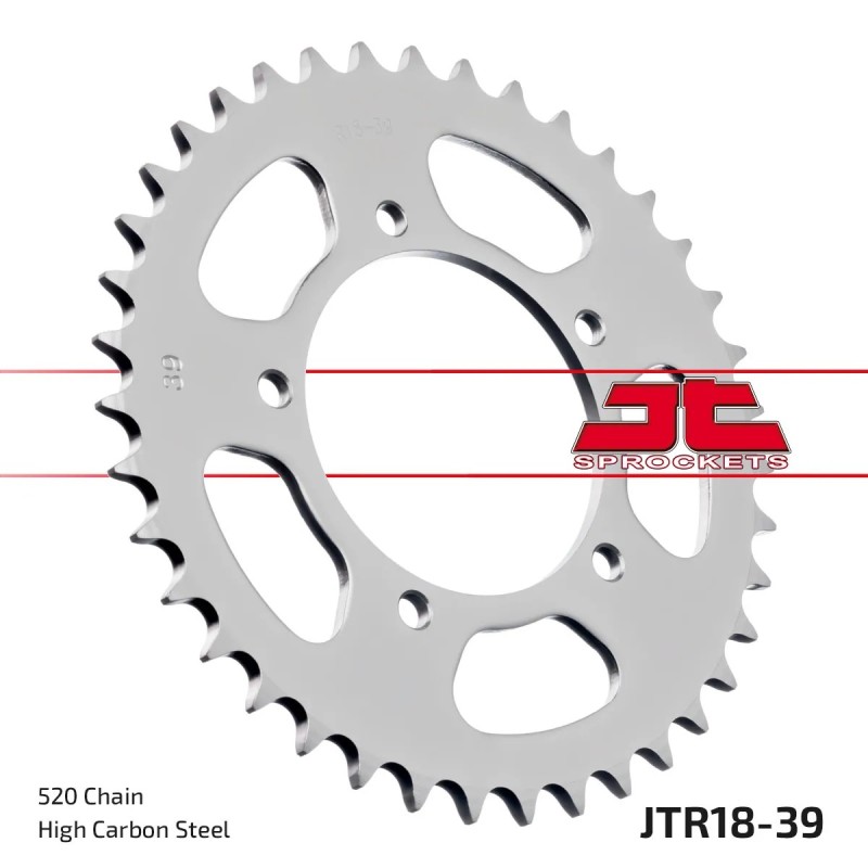 corona moto jt sprockets de acero de 39 dientes jtr18 39
