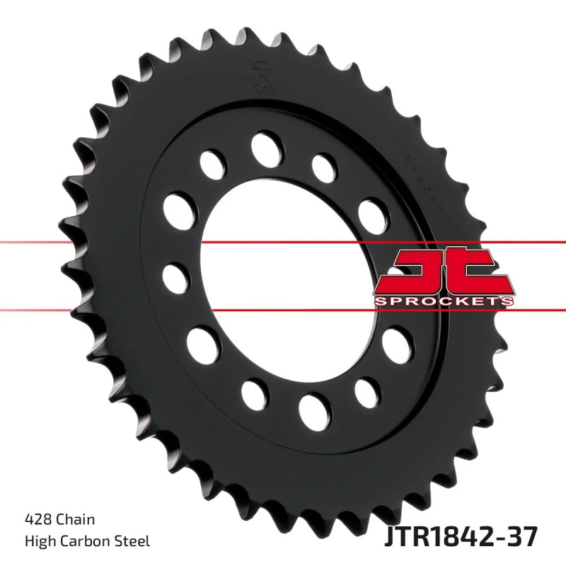 corona moto jt sprockets de acero de 37 dientes jtr1842 37