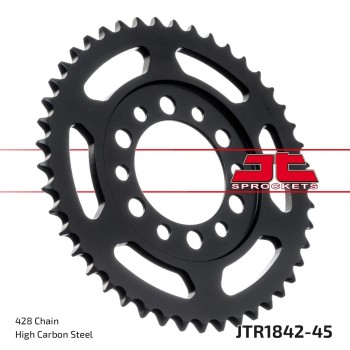 corona moto jt sprockets de acero de 45 dientes jtr1842 45