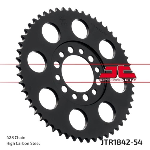 corona moto jt sprockets de acero de 54 dientes jtr1842 54