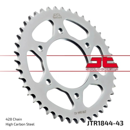 corona moto jt sprockets de acero de 43 dientes jtr1844 43