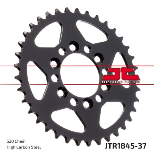 corona moto jt sprockets de acero de 37 dientes jtr1845 37