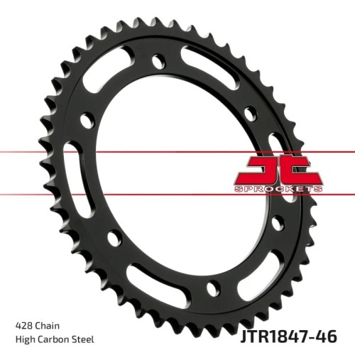 corona moto jt sprockets de acero de 46 dientes jtr1847 46