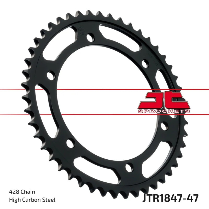 corona moto jt sprockets de acero de 47 dientes jtr1847 47