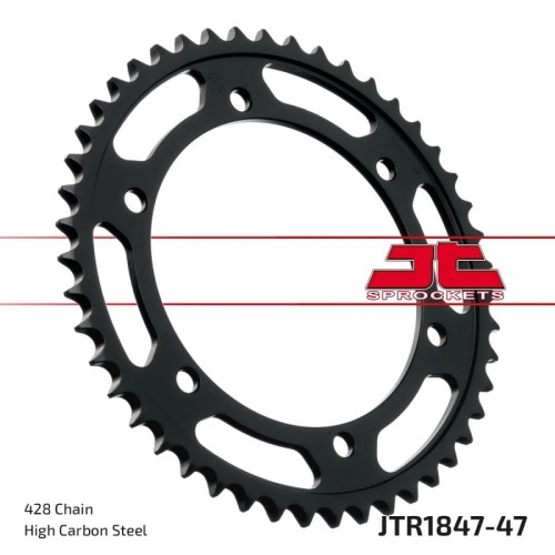 corona moto jt sprockets de acero de 47 dientes jtr1847 47