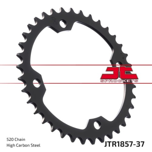 corona moto jt sprockets de acero de 37 dientes jtr1857 37