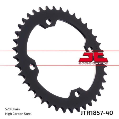 corona moto jt sprockets de acero de 40 dientes jtr1857 40