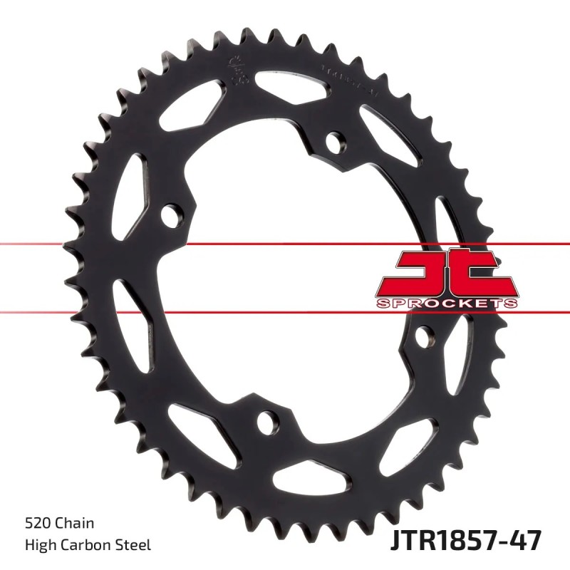 corona moto jt sprockets de acero de 47 dientes jtr1857 47